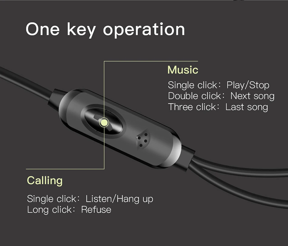 Baseus H04 Bass Sound Earphone In-Ear Sport Earphones with mic for xiaomi iPhone Samsung Headset fone de ouvido auriculares MP3