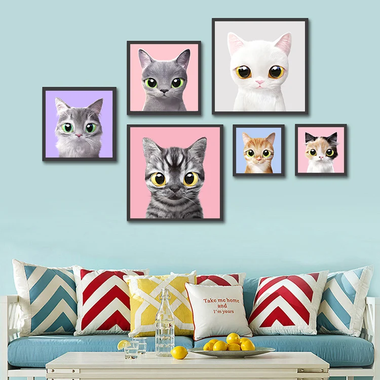 Cute Poster Cat Wall Decor Kids Room Decor Hanging Wall Art Picture Modern Print Canvas Painting Living Room Decoration Cuadros
Cute Poster Cat Wall Decor Kids Room Decor Hanging Wall Art Picture Modern Print Canvas Painting Living Room Decoration Cuadros