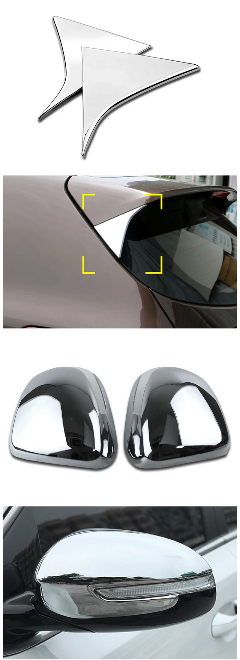 4For LHD KIA Sportage 4 QL 2018 2017 2016 ABS Chrome Accessories Automobile Car Styling Interior Door Window Chromes Cover In Car