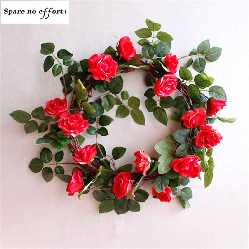 45cm Rose Wreaths Door Hanging Decoration Christmas Wreaths Simulation Floral Garland for Wedding Decoration Home Office Party
45cm Rose Wreaths Door Hanging Decoration Christmas Wreaths Simulation Floral Garland for Wedding Decoration Home Office Party