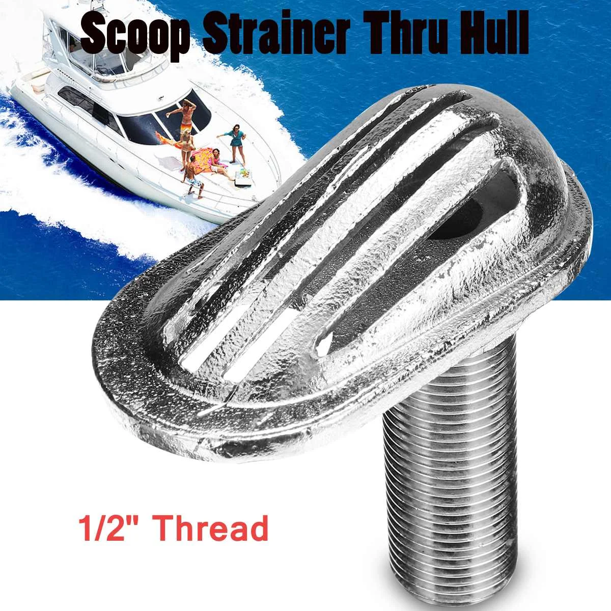 Heavy Marine Boat 1/2" Thread 316 Stainless Steel Thru Hull Intake Strainer 13mm Thread for Greater Water Intake
Heavy Marine Boat 1/2" Thread 316 Stainless Steel Thru Hull Intake Strainer 13mm Thread for Greater Water Intake