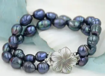 beautiful 2 ROW natural 10-13mm natural south sea black blue pearl bracelet >ePacket free shipping
beautiful 2 ROW natural 10-13mm natural south sea black blue pearl bracelet >ePacket free shipping