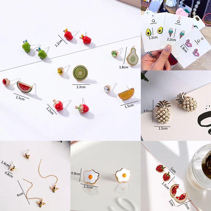 LNRRABC 2018 New Arrival 1Pair Animals Graceful Cute Fruit Avocado Ice Cream Stud Earrings Allergy Free Cartoon Enamel Birds
LNRRABC 2018 New Arrival 1Pair Animals Graceful Cute Fruit Avocado Ice Cream Stud Earrings Allergy Free Cartoon Enamel Birds