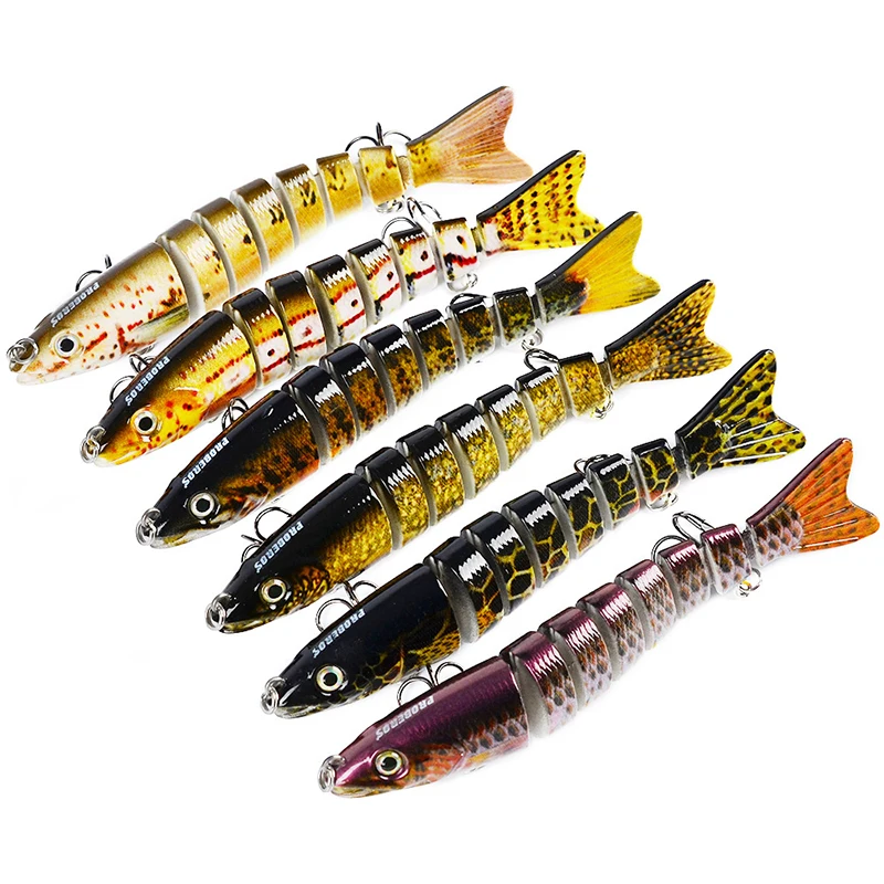 12 cm Fishing Lures Lifelike 9 Segment Multijointed Pike Swimbait Crankbait 3D Eyes Hard Fake Fishing Lure Fish Bait
12 cm Fishing Lures Lifelike 9 Segment Multijointed Pike Swimbait Crankbait 3D Eyes Hard Fake Fishing Lure Fish Bait