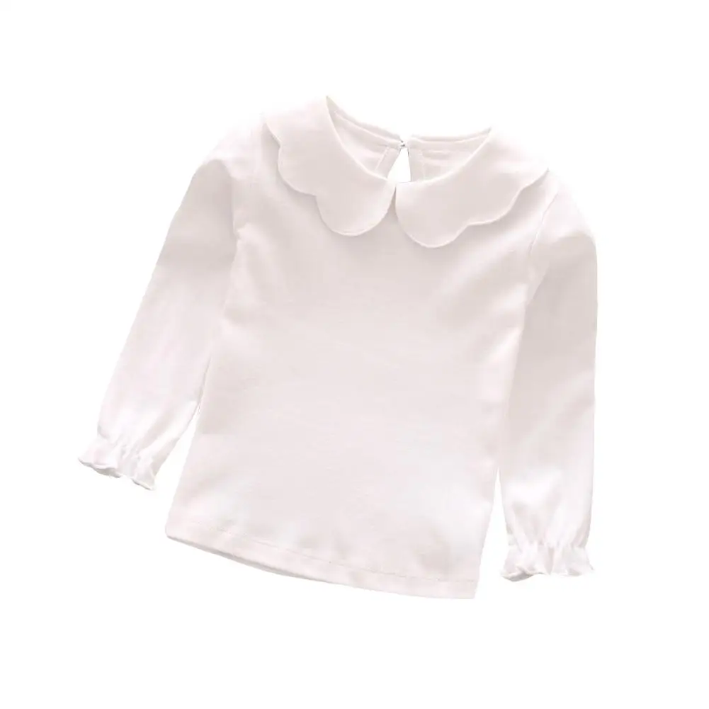 2019 Popular Baby Girl Kids Cotton Peter Pan Collar Long Sleeve Solid Color Top Cute T-shirt
2019 Popular Baby Girl Kids Cotton Peter Pan Collar Long Sleeve Solid Color Top Cute T-shirt