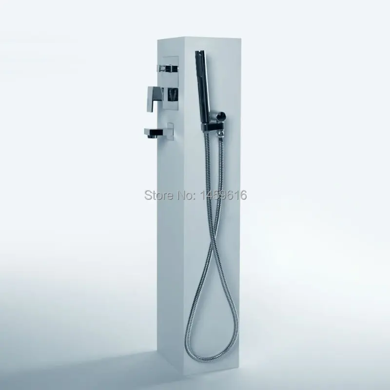 Solid surface Stone Bathtub Fliter Faucet with Hand Shower Head Bathroom Freestanding Floor mounted Faucets WD0023
Solid surface Stone Bathtub Fliter Faucet with Hand Shower Head Bathroom Freestanding Floor mounted Faucets WD0023