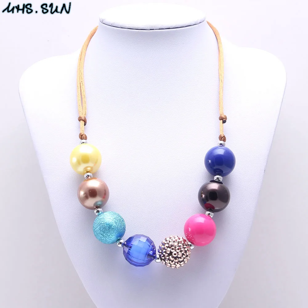 MHS.SUN 2PCS Fashion Colors Kid Chunky Necklace Adjusted Rope Baby Bubblegum Bead Chunky Necklace Jewelry For Girl Children
MHS.SUN 2PCS Fashion Colors Kid Chunky Necklace Adjusted Rope Baby Bubblegum Bead Chunky Necklace Jewelry For Girl Children