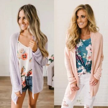 Autumn New Women Long Sleeve Knitted Cardigan Solid Color Loose Thin Casual Knitwear Warm Ladies Sweater Jumper Tops
Autumn New Women Long Sleeve Knitted Cardigan Solid Color Loose Thin Casual Knitwear Warm Ladies Sweater Jumper Tops