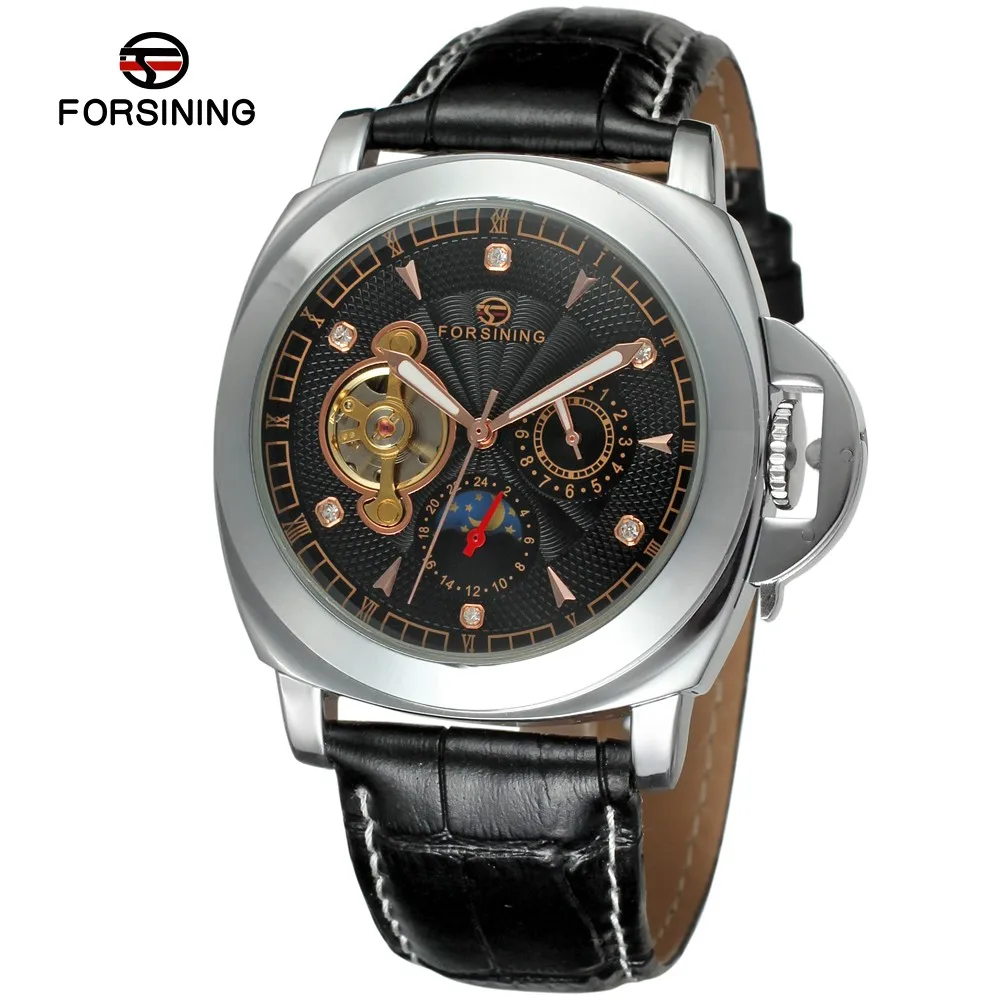 FORSINING Brand Mens Genuine Leather Tourbillon Automatic Mechanical Watch Moon Phase Vogue Male Wristwatch Relogio Releges
FORSINING Brand Mens Genuine Leather Tourbillon Automatic Mechanical Watch Moon Phase Vogue Male Wristwatch Relogio Releges