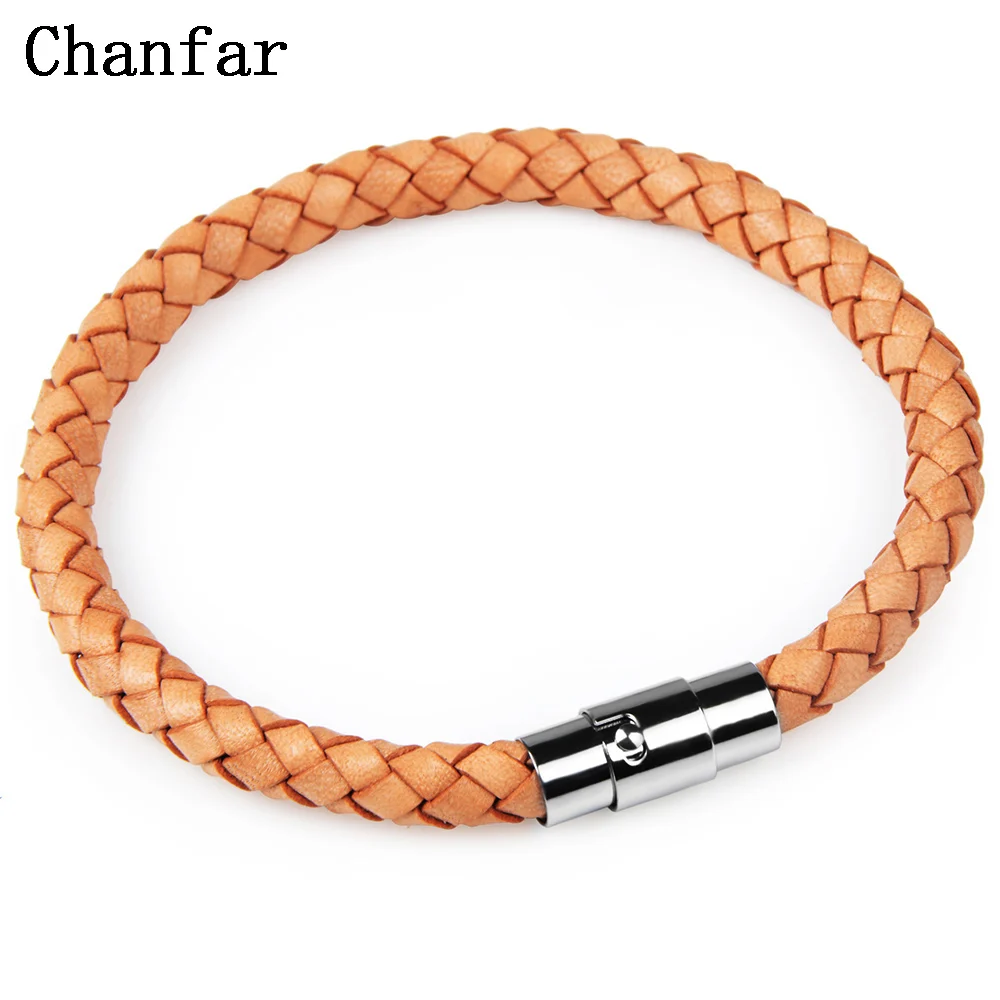Chanfar Genuine Braided Leather Bracelet Titanium Magnetic Clasp Stainless Steel Bracelet Bangle Jewelry For Women Men
Chanfar Genuine Braided Leather Bracelet Titanium Magnetic Clasp Stainless Steel Bracelet Bangle Jewelry For Women Men