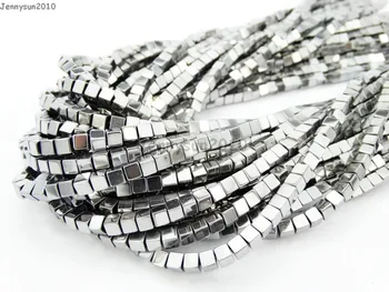 Natural Hematite Healing Gems Stones Square Cube 3mm Beads Non Magnetic Metallic Silver 15.5'' Jewelry Making 10 Strands/Pack
Natural Hematite Healing Gems Stones Square Cube 3mm Beads Non Magnetic Metallic Silver 15.5'' Jewelry Making 10 Strands/Pack