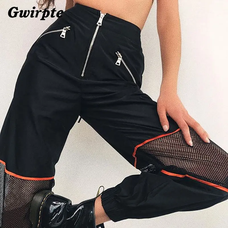 Gwirpte Zipper Split Elastic High Waist Long Pants Patchwork Hollow Out Loose Harem Pants Casual Fashion Trousers Sexy pantalon
Gwirpte Zipper Split Elastic High Waist Long Pants Patchwork Hollow Out Loose Harem Pants Casual Fashion Trousers Sexy pantalon