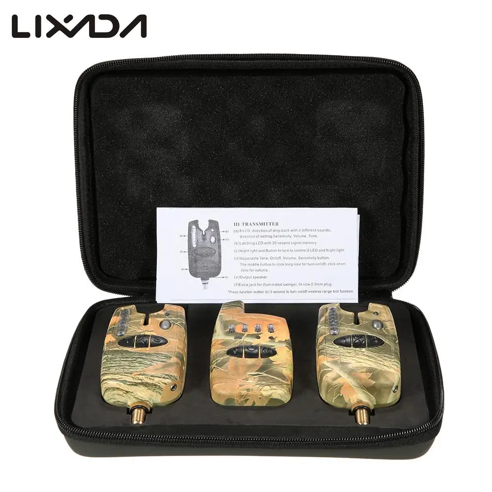 Lixada Wireless Carp Fishing Bait Alarm Set 2 Fishing Bite Alarms + 1 Receiver Tone Volume Sensitivity Sound Fishing Tackle
Lixada Wireless Carp Fishing Bait Alarm Set 2 Fishing Bite Alarms + 1 Receiver Tone Volume Sensitivity Sound Fishing Tackle