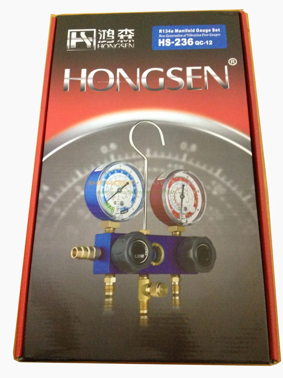 HS-236 Automobile R134A Refrigeration Charging Aluminum Body Manifold Gauge Set With Quick Adaptor and Hose
HS-236 Automobile R134A Refrigeration Charging Aluminum Body Manifold Gauge Set With Quick Adaptor and Hose