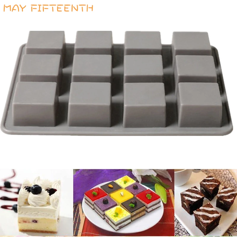 12 Cavities Mini Silicone Brownie Mold for Oven Silicone Chocolate Molds Ice Cube Tray Jelly Soap Maker Silikone Cake Mould 343
12 Cavities Mini Silicone Brownie Mold for Oven Silicone Chocolate Molds Ice Cube Tray Jelly Soap Maker Silikone Cake Mould 343