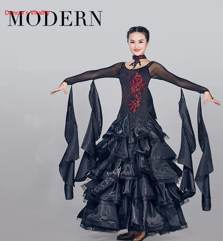 Ballroom Dance Dress Lady Dancing Performance Costumes Long Sleeve Diamond Girl Standard Dancing Costume Competition Dress
Ballroom Dance Dress Lady Dancing Performance Costumes Long Sleeve Diamond Girl Standard Dancing Costume Competition Dress