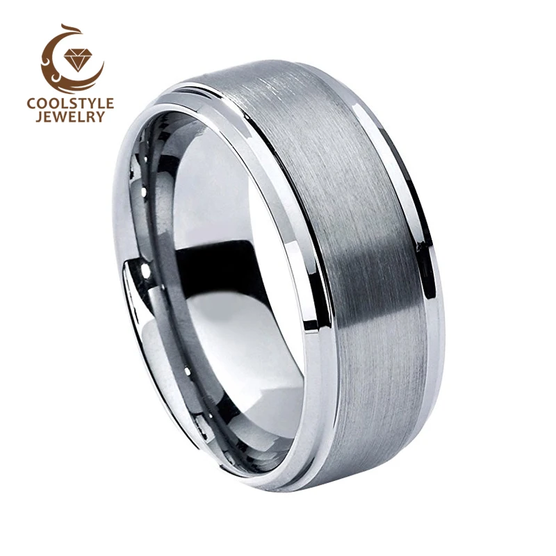 8MM Classic Tungsten Wedding Band For Men And Women Stepped Beveled Brushed Finish Comfort Fit
8MM Classic Tungsten Wedding Band For Men And Women Stepped Beveled Brushed Finish Comfort Fit
