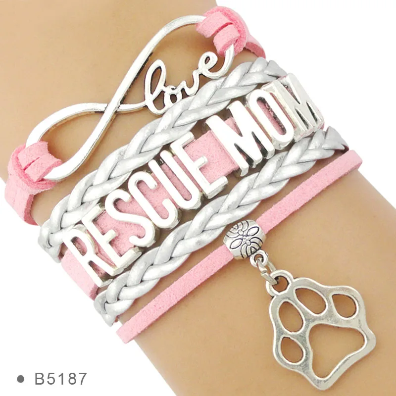 High Quality Silver Charm Multilayer Wrap Infinity Love Adoptio Adoptive Adopt Rescue Dog Rescue Mom Bracelets for Women
High Quality Silver Charm Multilayer Wrap Infinity Love Adoptio Adoptive Adopt Rescue Dog Rescue Mom Bracelets for Women