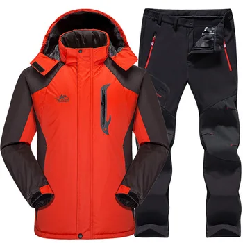 Ski Suit Men Waterproof Thermal Snowboard Fleece Jacket + Pants Male Mountain skiing and snowboarding Winter Snow Clothes Set
Ski Suit Men Waterproof Thermal Snowboard Fleece Jacket + Pants Male Mountain skiing and snowboarding Winter Snow Clothes Set