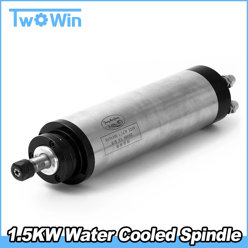 1.5KW 65MM ER11 cnc Spindle 24000rpm Machine Spindle Motor Water Colling Engraving Milling Spindle 220v AC Spindle 4 Bearing
1.5KW 65MM ER11 cnc Spindle 24000rpm Machine Spindle Motor Water Colling Engraving Milling Spindle 220v AC Spindle 4 Bearing