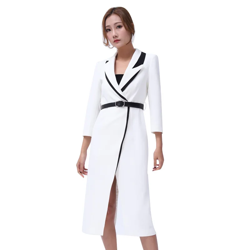Office Lady Suit Dress Elegant 2019 European Sexy Black White Irregular Long Party Dresses Women Clothes L005
Office Lady Suit Dress Elegant 2019 European Sexy Black White Irregular Long Party Dresses Women Clothes L005