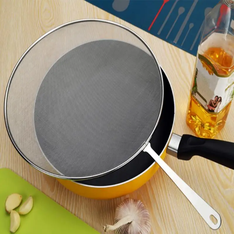 1PC Stainless Steel Splatter Screen Handle Anti Grease Splash Scald Proof Frying Pan Cover Cooking Tools Oil Net
1PC Stainless Steel Splatter Screen Handle Anti Grease Splash Scald Proof Frying Pan Cover Cooking Tools Oil Net