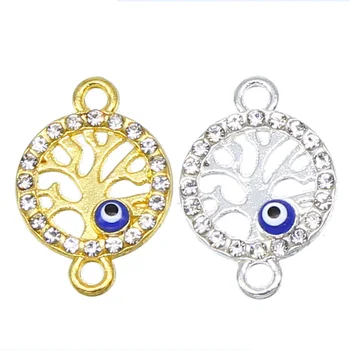 6 PCS Gold/Silver Life Tree Hand Evil Blue Eye Connector for Jewelry Accessories DIY Bracelet Necklace
6 PCS Gold/Silver Life Tree Hand Evil Blue Eye Connector for Jewelry Accessories DIY Bracelet Necklace