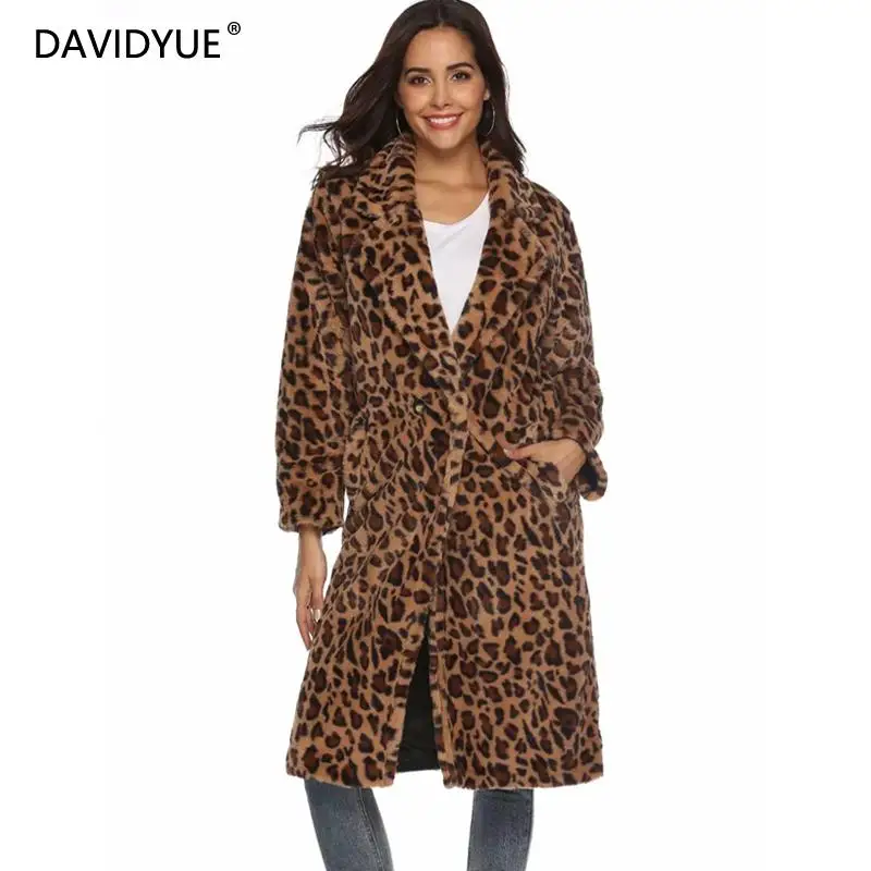 Winter Leopard print Fur Coats women long Coat plus size long sleeve thick warm Fur jacket Casual pocket teddy coat
Winter Leopard print Fur Coats women long Coat plus size long sleeve thick warm Fur jacket Casual pocket teddy coat
