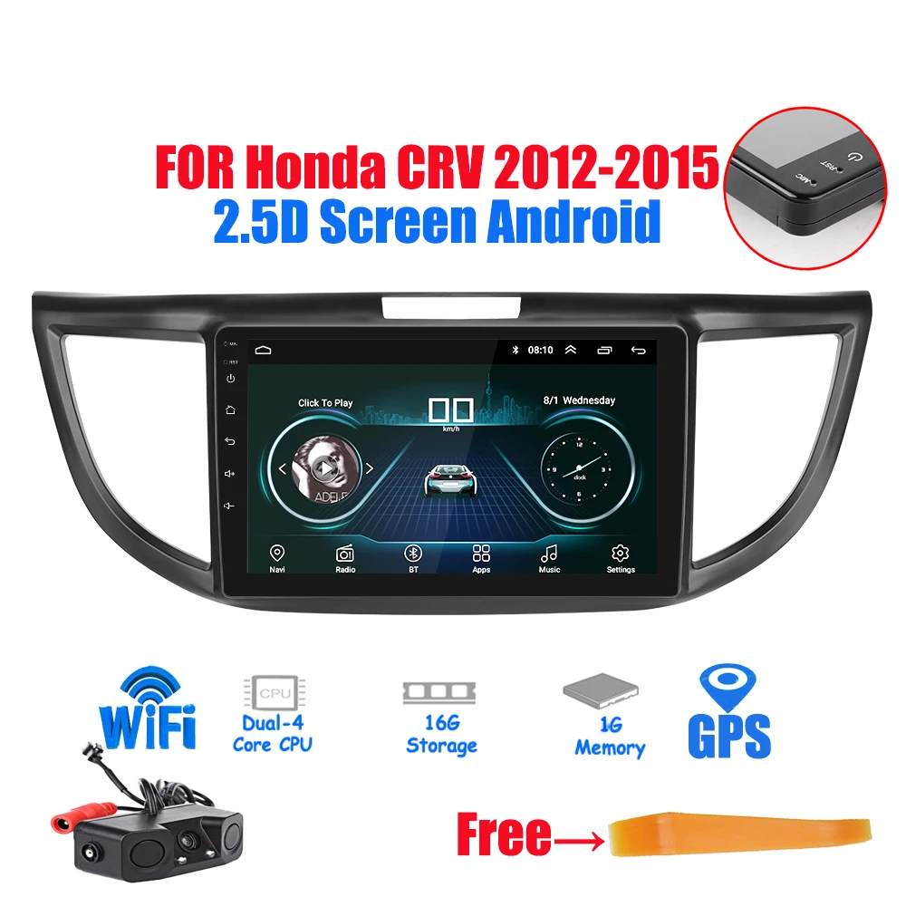 2Din 2.5D Screen Android 8.1 GPS Navigation Car Radio Stereo Multimedia Player for Honda CRV 2012 20132014 2015 Car Radio Stereo
2Din 2.5D Screen Android 8.1 GPS Navigation Car Radio Stereo Multimedia Player for Honda CRV 2012 20132014 2015 Car Radio Stereo