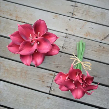 10 Lighter Burgundy Calla Lilies Real Touch Flowers For Silk Wedding Bouquets, Centerpieces, Wedding Decorations
10 Lighter Burgundy Calla Lilies Real Touch Flowers For Silk Wedding Bouquets, Centerpieces, Wedding Decorations