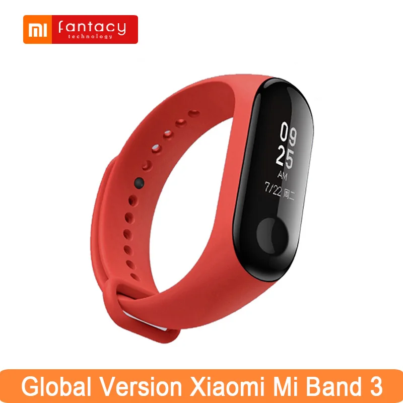 Global Version Xiaomi Mi Band 3 0.78 Big OLED Touch Screen Smart-Band Fitness Tracker Miband 3 Colorful Smart Bracelet Wristband
Global Version Xiaomi Mi Band 3 0.78 Big OLED Touch Screen Smart-Band Fitness Tracker Miband 3 Colorful Smart Bracelet Wristband
