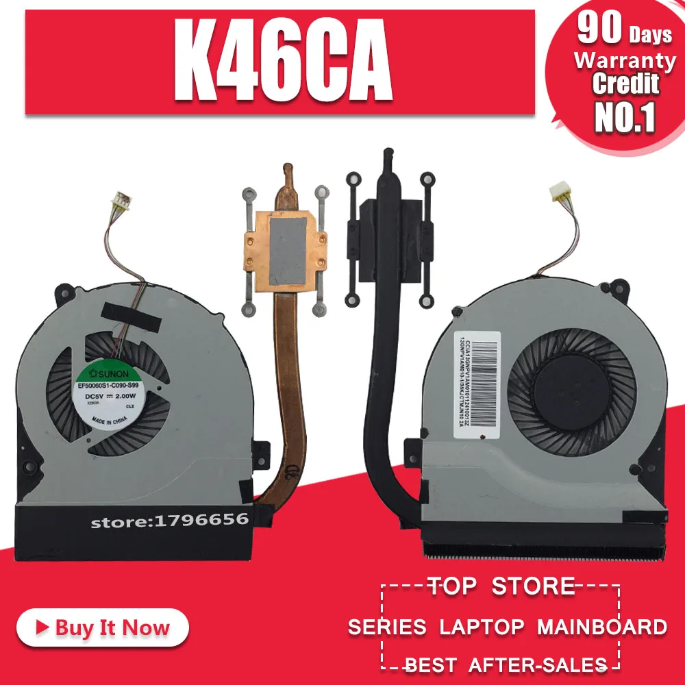 K46CA Heatsink For ASUS K46CA K46C A46C K46CM A46C S46C S46E Laptop CPU Cooling Fan Heatsink Heat Sink Cooler Radiator
K46CA Heatsink For ASUS K46CA K46C A46C K46CM A46C S46C S46E Laptop CPU Cooling Fan Heatsink Heat Sink Cooler Radiator