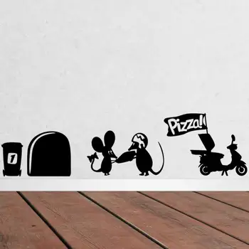 3d Funny mouse hole Pizza wall stickers for kids rooms decals vinyl wall art decoration home vintage wallpaper mural
3d Funny mouse hole Pizza wall stickers for kids rooms decals vinyl wall art decoration home vintage wallpaper mural