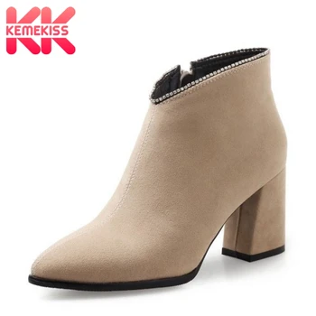 KemeKiss Plus Size 32-47 Women Winter Boots Ankle Warm Fur Shoes Woman High Heel Boots Classic Fashion Zipper Ladies Footwear
KemeKiss Plus Size 32-47 Women Winter Boots Ankle Warm Fur Shoes Woman High Heel Boots Classic Fashion Zipper Ladies Footwear
