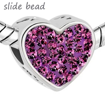 Fit Pandora charm bracelets Mom Purple Crystal Heart I Love You Rhinestone Beads Charms beads for jewelry making
Fit Pandora charm bracelets Mom Purple Crystal Heart I Love You Rhinestone Beads Charms beads for jewelry making