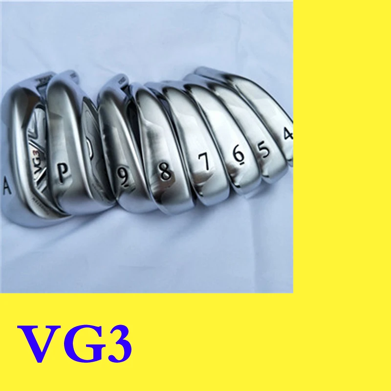 

VG3 Forged Golf Irons Golf Club 4-9.P.A 8pcs Black Steel Graphite shaft Driver Fairway woods Hybrid Wedge Rescue Putter clubs