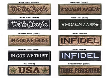 US Tips Embroidery Patches Badges Emblem military Army 8cm DIY Accessory Hoop and Loop Tactical Morale Slogans In God We Trust
US Tips Embroidery Patches Badges Emblem military Army 8cm DIY Accessory Hoop and Loop Tactical Morale Slogans In God We Trust