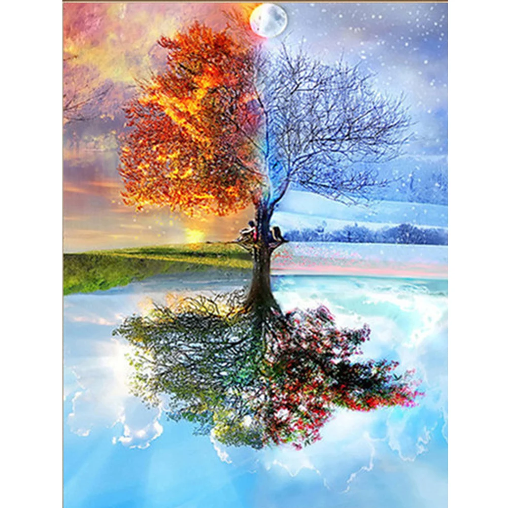 DIY 5D Landscape Painting Full Diamond Painting by Number Kits for Home Bedroom Living Room Wall Decoration Season Tree 30*40CM
DIY 5D Landscape Painting Full Diamond Painting by Number Kits for Home Bedroom Living Room Wall Decoration Season Tree 30*40CM