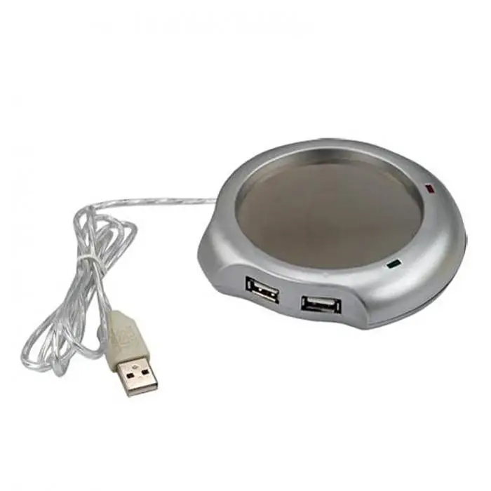 USB Gadget Desktop Tea Coffee Cup Mug Warmer Heater Pad with 4 Port USB Hub for PC Laptop Chocolate USB Gadget Desktop Tea Coffee Cup Mug Warmer Heater Pad with 4 Port USB Hub for PC Laptop Chocolate