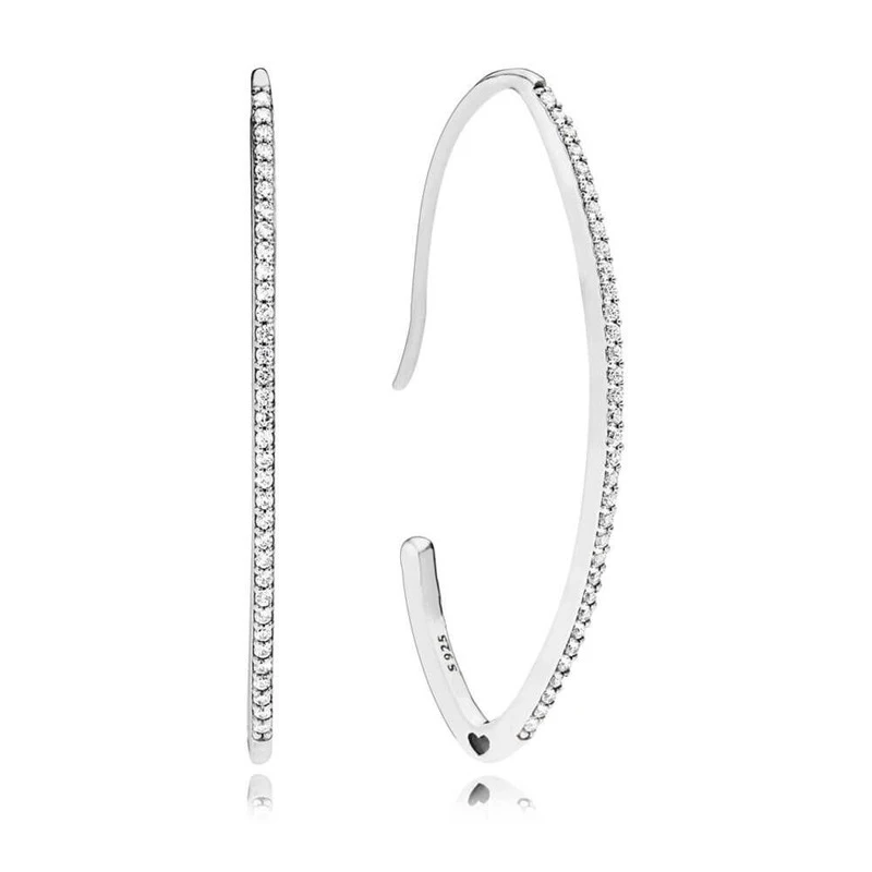 Free Shipping 925 Sterling Silver Oval Sparkle Hoop Earrings CZ Crystal For European Women PAN DIY Jewelry Hot sell
Free Shipping 925 Sterling Silver Oval Sparkle Hoop Earrings CZ Crystal For European Women PAN DIY Jewelry Hot sell