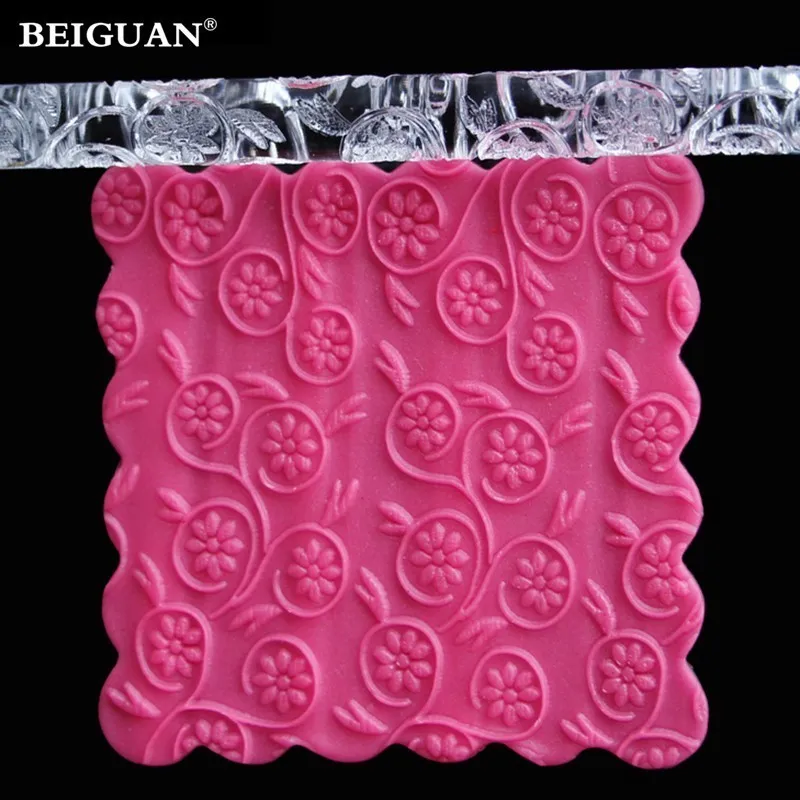 Textured Embossing acrylic Rolling Pin Transparent Embossing flower Fondant roller Sugar Craft DIY Cake cookie Decor baking
Textured Embossing acrylic Rolling Pin Transparent Embossing flower Fondant roller Sugar Craft DIY Cake cookie Decor baking