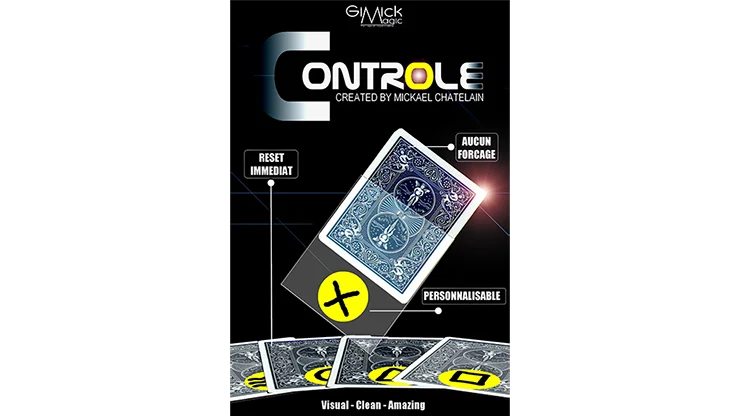 CONTROLE (Gimmick and Online Instructions) by Mickael Chatelain / close-up street card magic tricks wholesale 
CONTROLE (Gimmick and Online Instructions) by Mickael Chatelain / close-up street card magic tricks wholesale