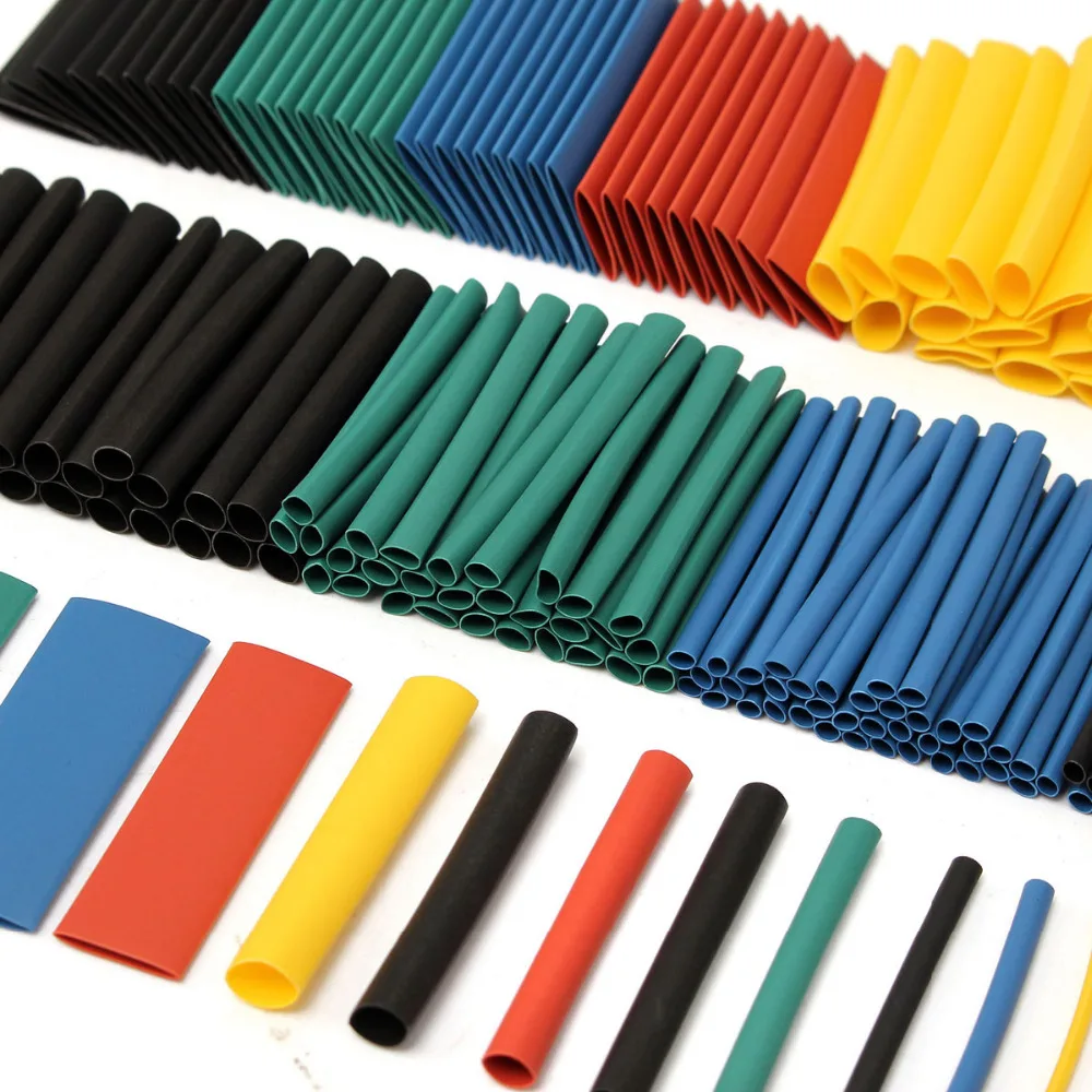 280Pcs 2:1 Heat Shrink Tubing Tube Wire Cable Sleeve 5 Colors 8 Size Assorted Polyolefin Halogen-Free Heatshrink Tubes 10.4Mpa
280Pcs 2:1 Heat Shrink Tubing Tube Wire Cable Sleeve 5 Colors 8 Size Assorted Polyolefin Halogen-Free Heatshrink Tubes 10.4Mpa