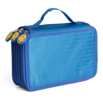 Student Pen Pencil Case 3 Layer Oxford Brush Holder Makeup Pouch Storage Bag Blue
Student Pen Pencil Case 3 Layer Oxford Brush Holder Makeup Pouch Storage Bag Blue
