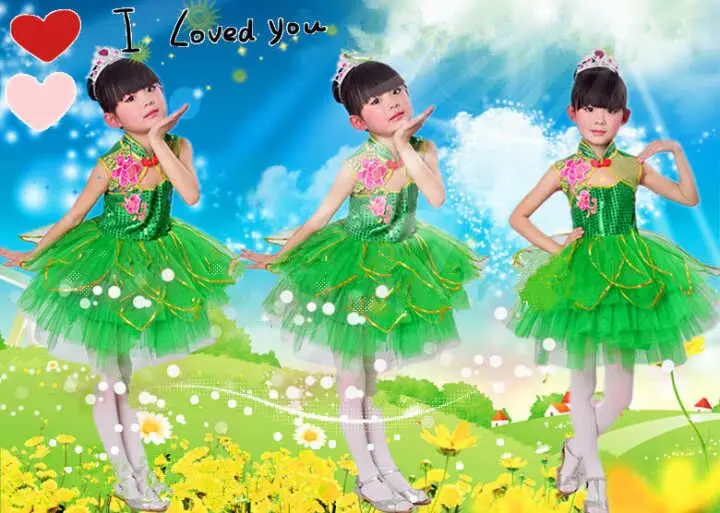 New girls chorus clothes Chunxiao costume jasmine dance clothes green princess dress toddler net yarn tutu skirt
New girls chorus clothes Chunxiao costume jasmine dance clothes green princess dress toddler net yarn tutu skirt