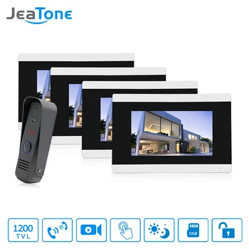 Jeatone 7" Touch Screen Wired Video Door Phone Doorbell Home Intercom System IR RFID Camera with Motion Detection Alarm
Jeatone 7" Touch Screen Wired Video Door Phone Doorbell Home Intercom System IR RFID Camera with Motion Detection Alarm
