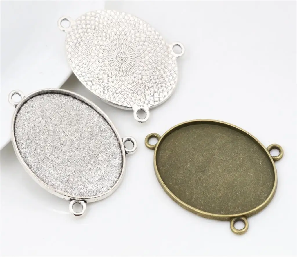 New Fashion 5pcs 30x40mm Inner Size Antique Silver Bronze Colors Plated Three loop Style Base Setting Pendant
New Fashion 5pcs 30x40mm Inner Size Antique Silver Bronze Colors Plated Three loop Style Base Setting Pendant