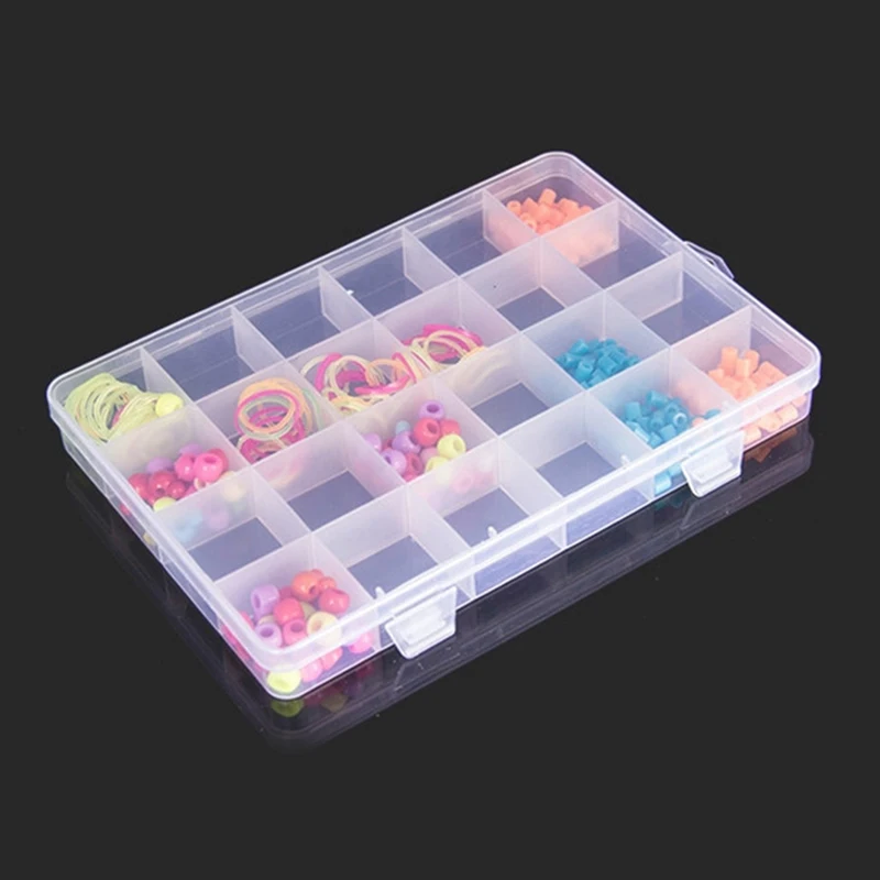 24 Grids PP Transparent Fixed Jewelry Storage Box Plastic Craft Case Travel Organizer For Jewelry Components Tools
24 Grids PP Transparent Fixed Jewelry Storage Box Plastic Craft Case Travel Organizer For Jewelry Components Tools