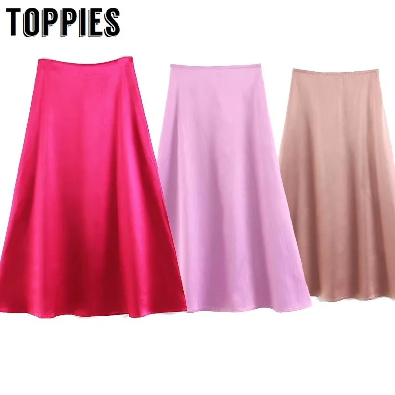2019 Satin Skirts Women High Waist Summer A Line Midi Skirts Office Lady Elegant Bottoms jupe femme
2019 Satin Skirts Women High Waist Summer A Line Midi Skirts Office Lady Elegant Bottoms jupe femme
