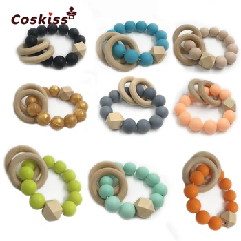 2pcs Baby Silicone Teether Wooden elephant Teether Handmade Nursing Silicone Bead Teething wooden ring Bead With Bracelet
2pcs Baby Silicone Teether Wooden elephant Teether Handmade Nursing Silicone Bead Teething wooden ring Bead With Bracelet